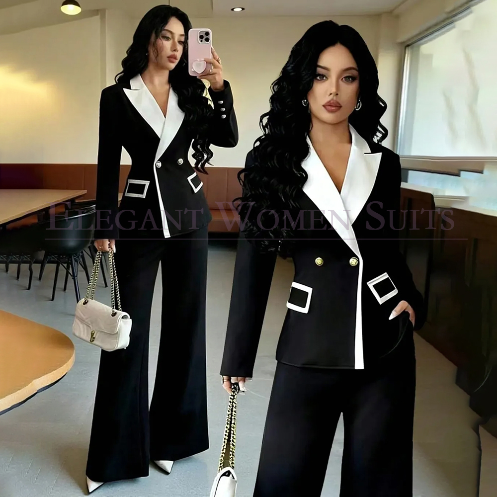 Blazer Set Women Formal - Conjuntos de Ternos Femininos de Luxo