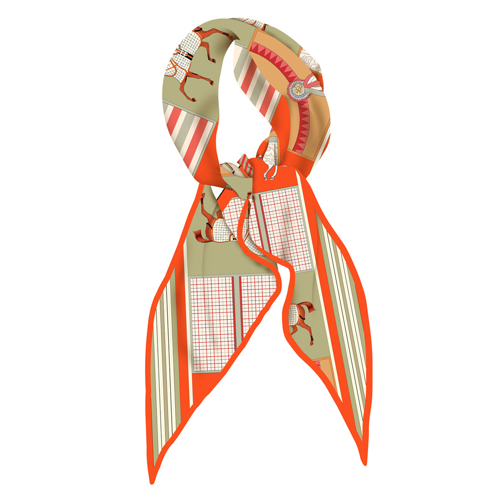 Scarf Silk Neck - Novos Lenços de Seda Estampados com