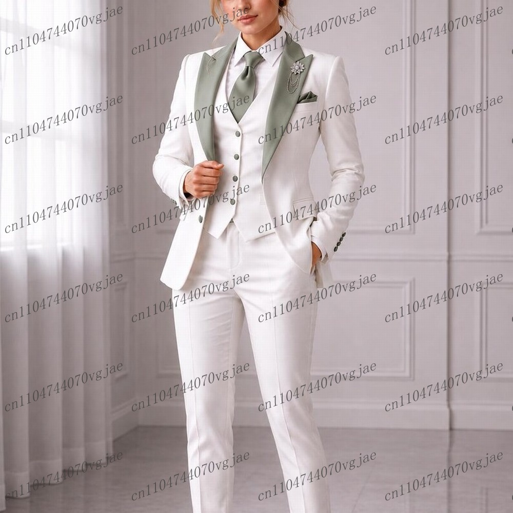 Blazer Set Women Formal - Conjunto de Terno Feminino Formal Verde