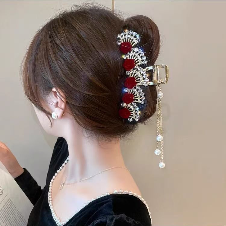 Large Women'S Formal Wear - Presilha de Cabelo Vintage Vermelha com