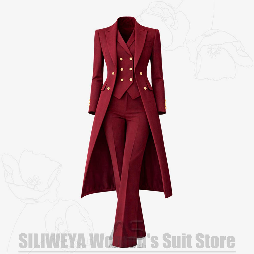 Women'S Formal Wear For A Wedding - Conjunto Feminino de 3 Peças: Casaco