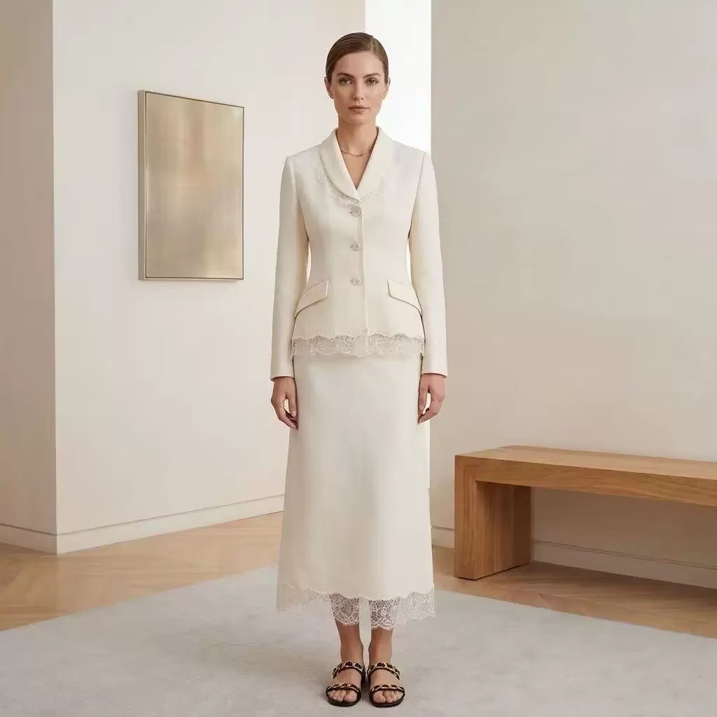 Blazer Set Women Formal - Conjunto de Saia e Blazer de