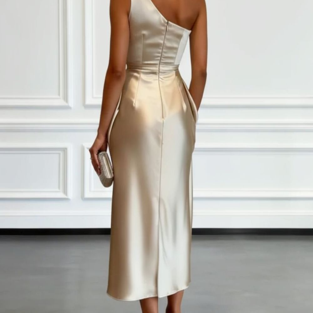 Women Formal Wear For Summer - Vestido de noite sofisticado em cetim,