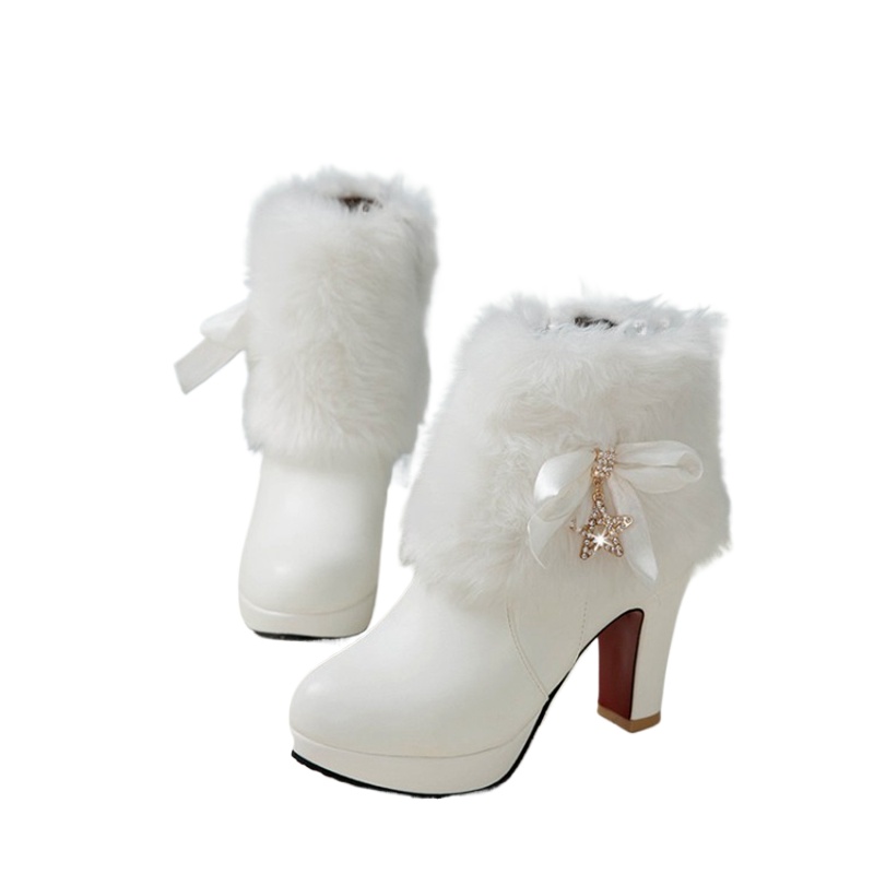 Botas de neve das mulheres inv - Women Formal Wear For Wedding avaliação e preço
