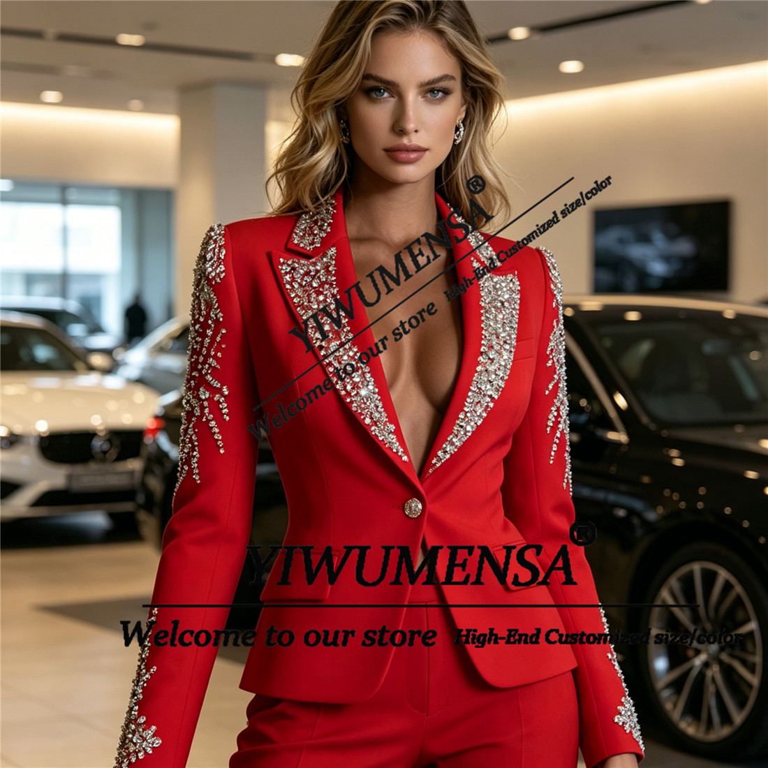 Conjuntos de Luxo Femininos de - Blazer Set Women Formal avaliação e preço