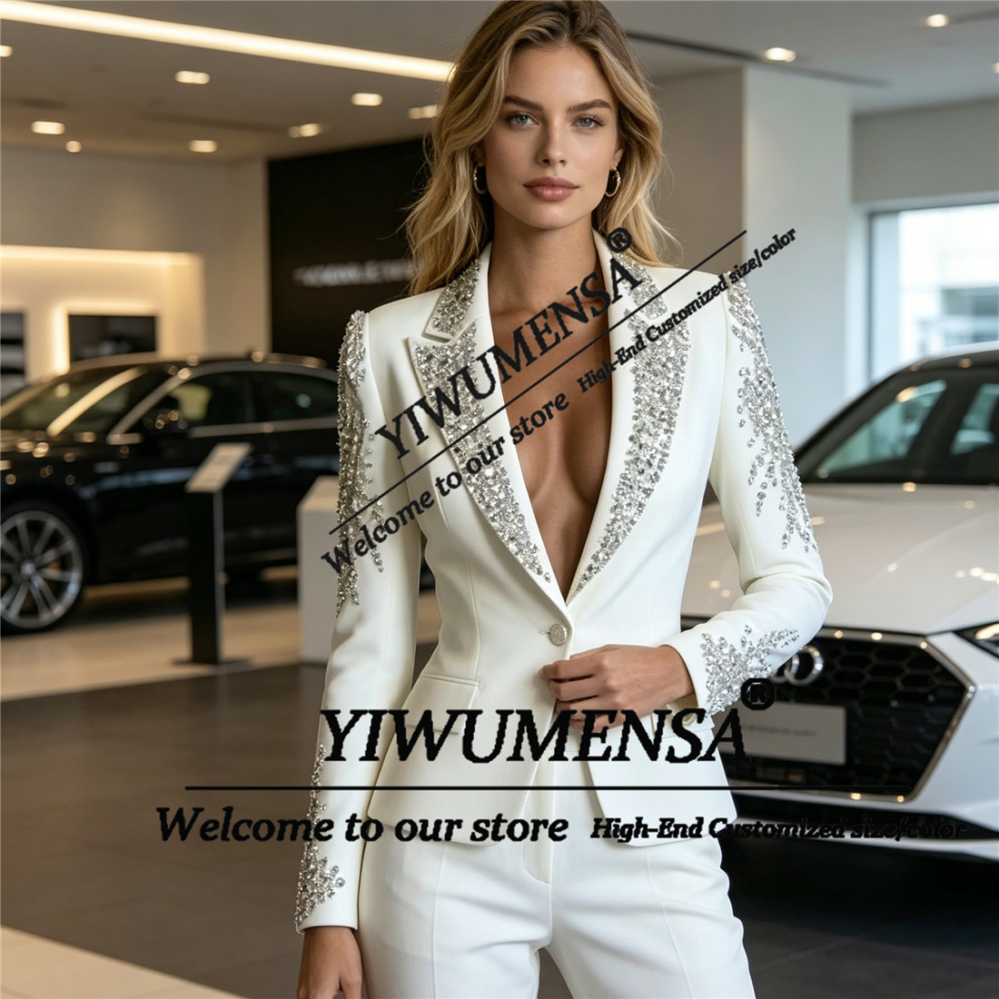 Conjuntos de Luxo Femininos de - Blazer Set Women Formal avaliação e preço