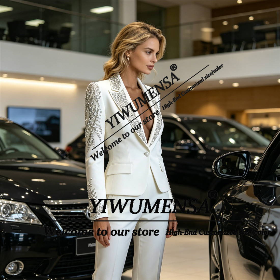 Conjuntos de Luxo Femininos de - Blazer Set Women Formal avaliação e preço