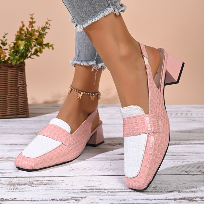 Sapatos femininos slingback co - Women'S Work Fashion avaliação e preço