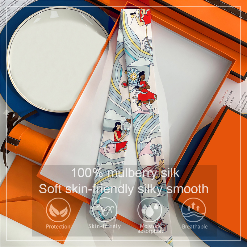Feminino 100% lenço de seda am - Scarf Silk Neck avaliação e preço