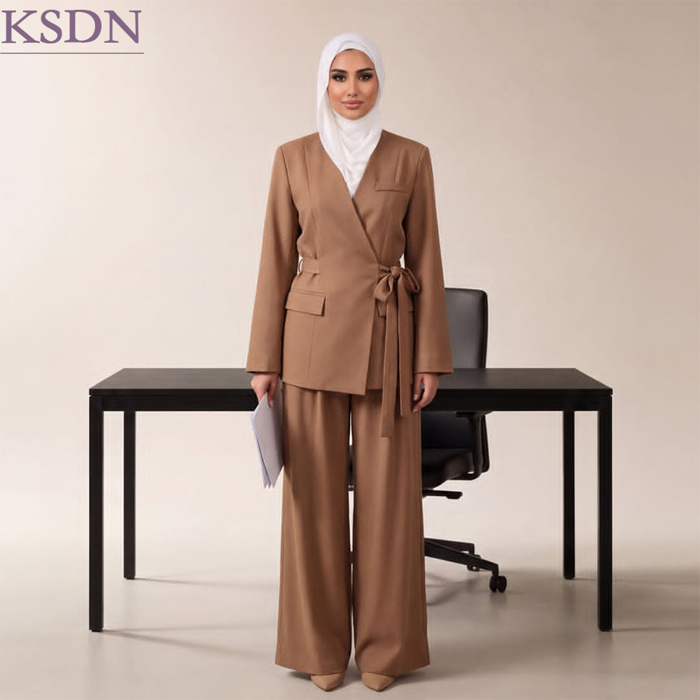 Conjunto de blazer com cinto e - Blazer Set Women Formal avaliação e preço