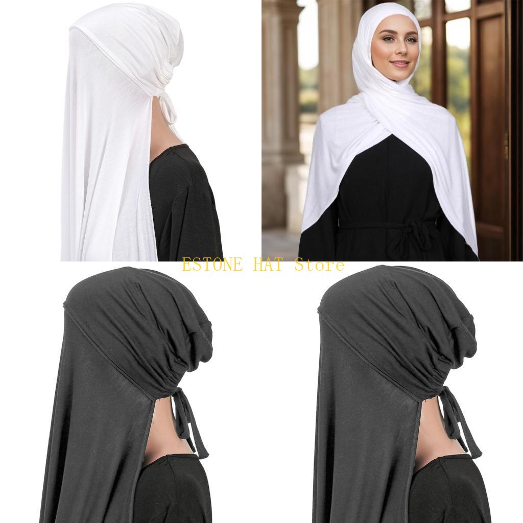 49MF Lenço cabeça hijab poliés - Women Formal Wear Hijab avaliação e preço