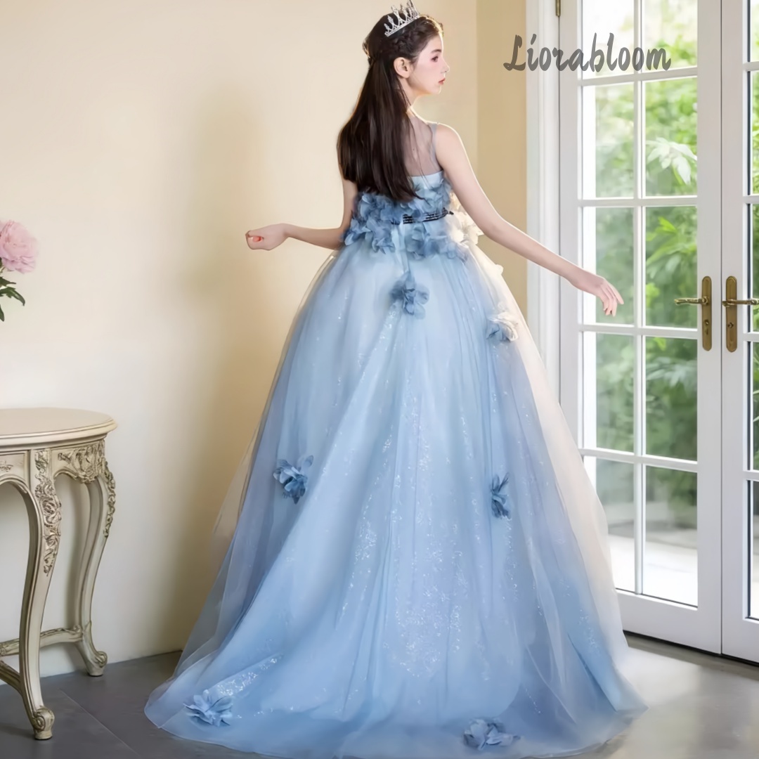 Vestido de Gala Azul Extra Gra - Large Women'S Formal Wear avaliação e preço