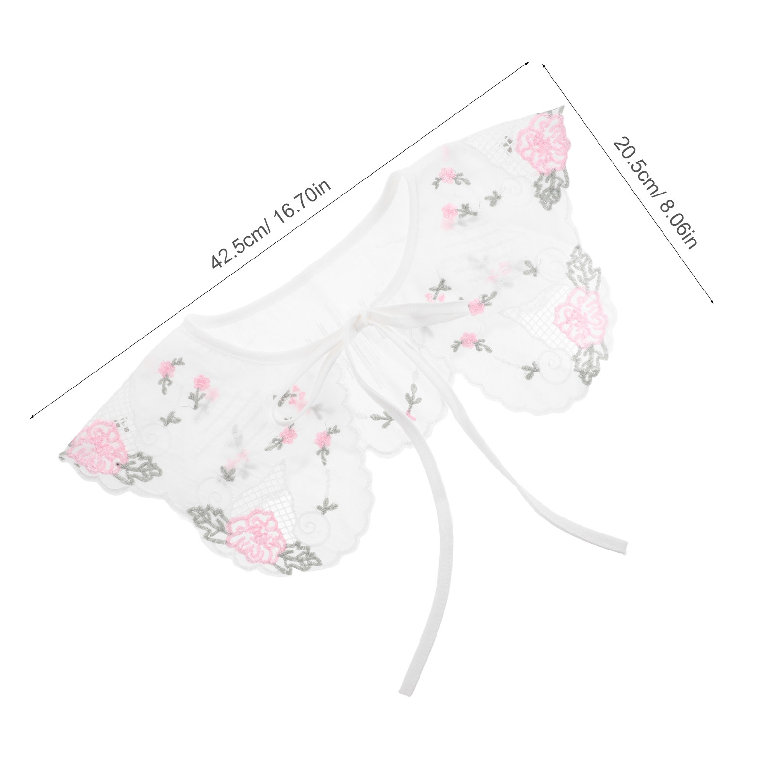 Gola Falsa Bordada Removível c - Large Women'S Formal Wear avaliação e preço