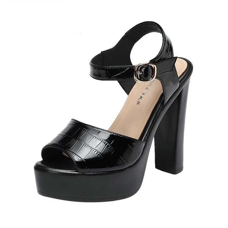 10cm 13cm moda sandálias de co - Women'S Work Fashion avaliação e preço