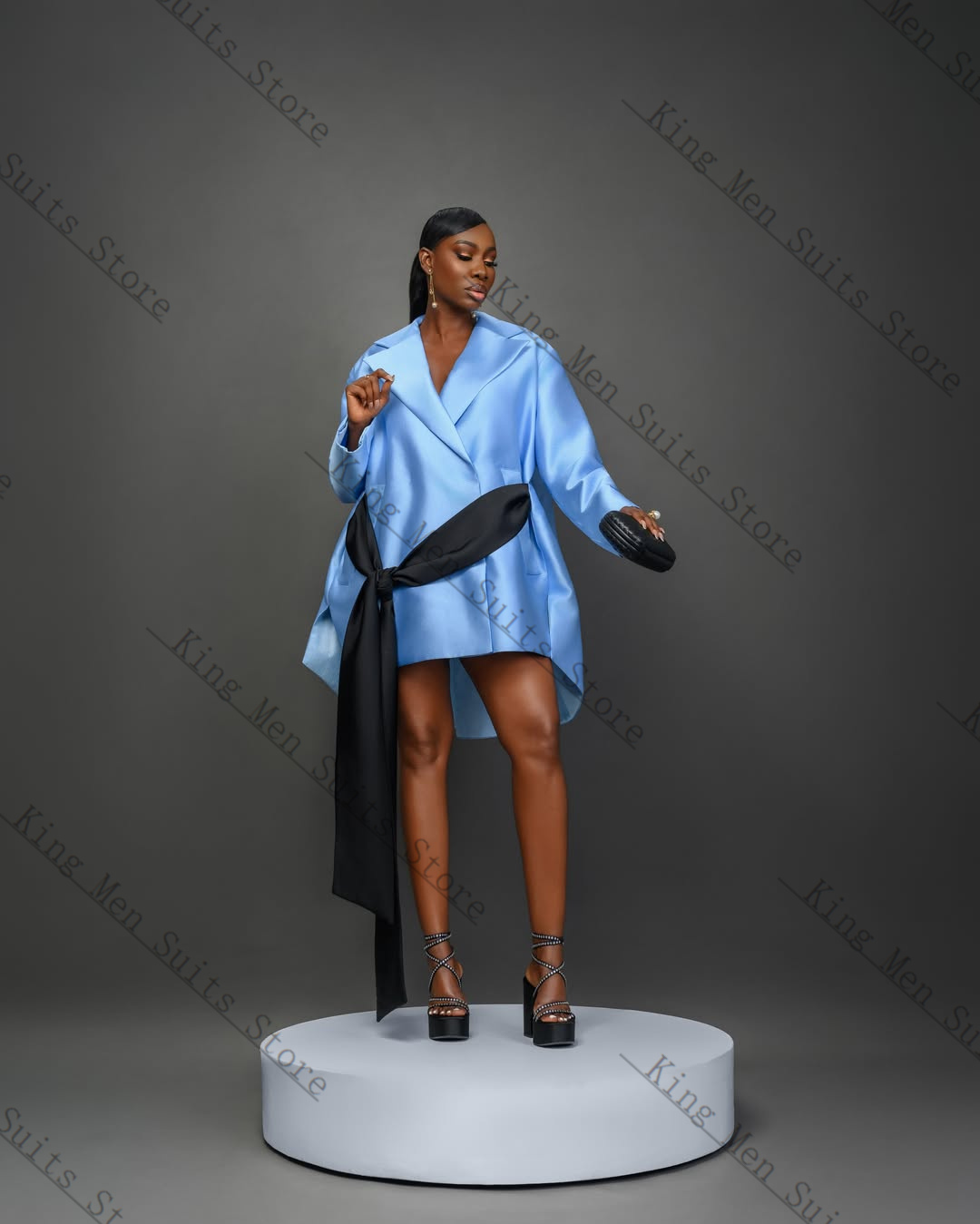 Saia de Terno Feminino Azul El - Women'S Formal Wear For A Wedding avaliação e preço