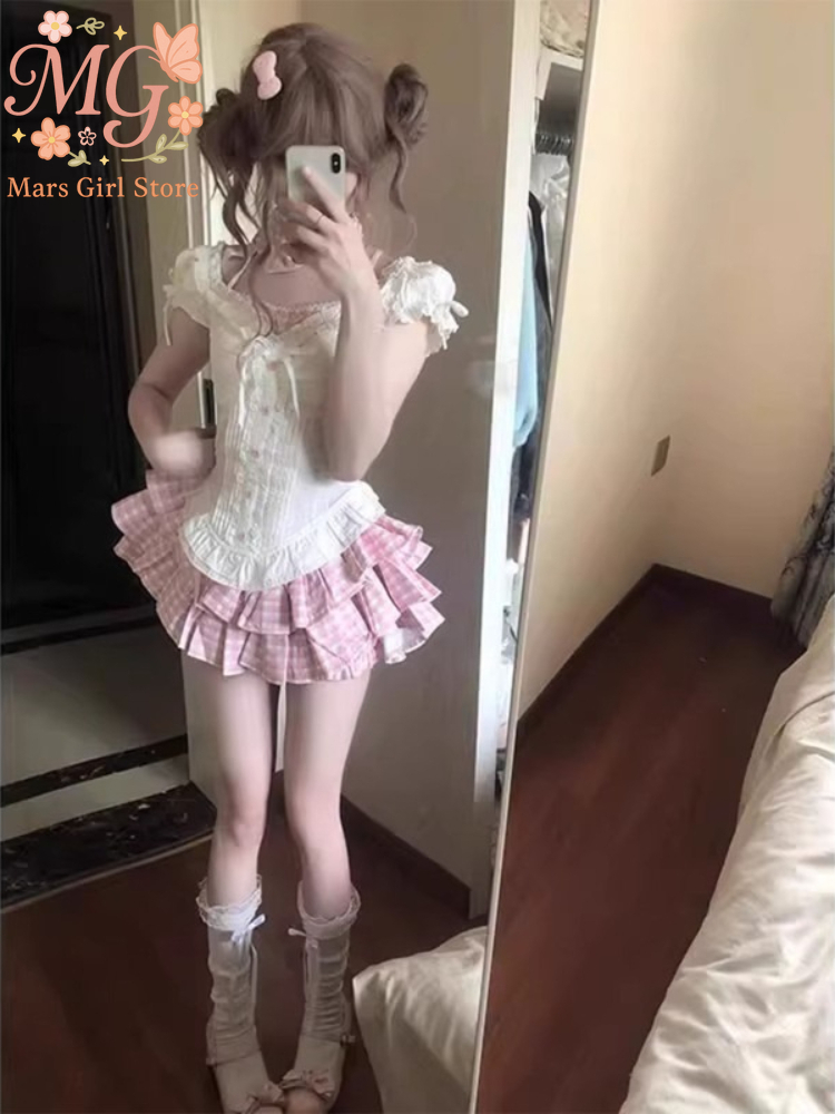 Japonês kawaii lolita doce 2 p - Women Formal Wear For Summer avaliação e preço