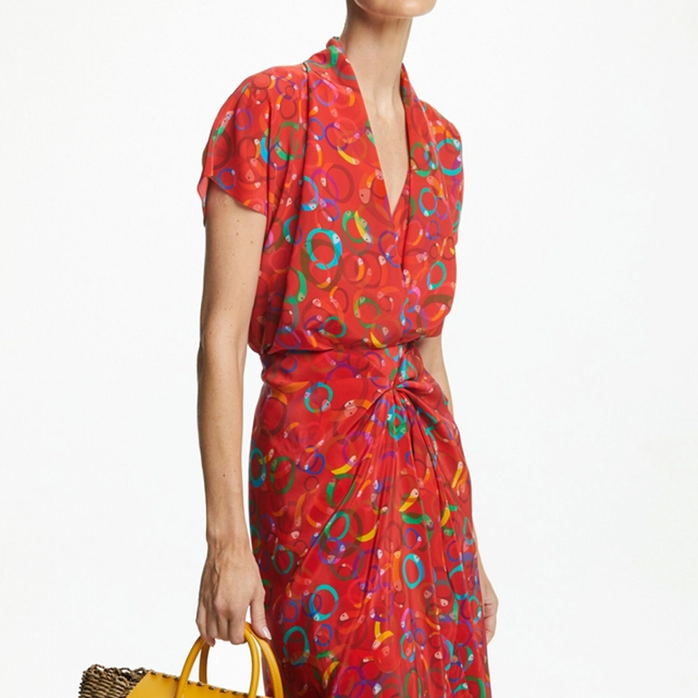 CHCH-Blusa vermelha com estamp - Women'S Work Fashion avaliação e preço